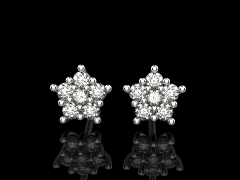 Stud earring model 941 Modèles 3D en vedette