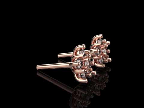 Stud earring model 941 Modèles 3D en vedette