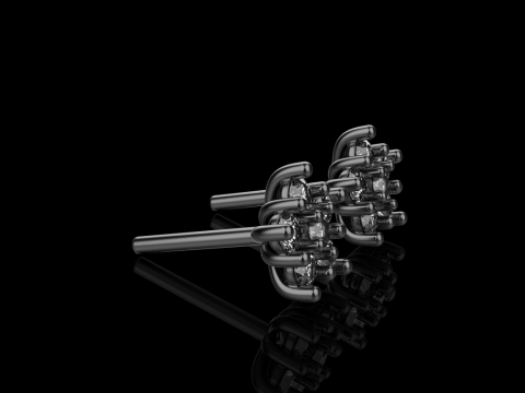 Stud earring model 941 Modèles 3D en vedette