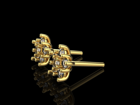 Stud earring model 941 Modèles 3D en vedette