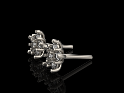 Stud earring model 941 Modèles 3D en vedette