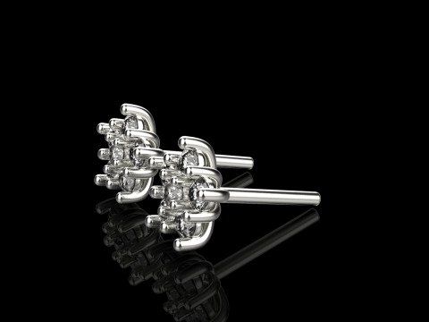 Stud earring model 941 Modèles 3D en vedette