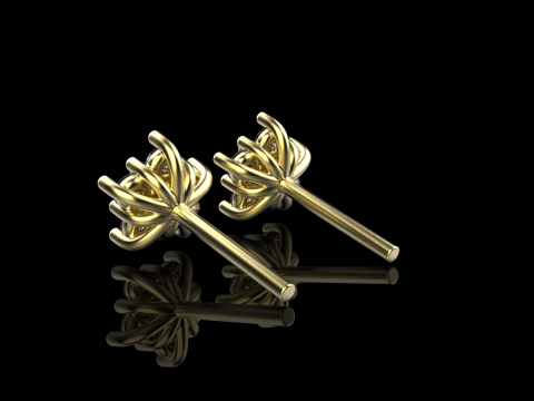 Stud earring model 941 Modèles 3D en vedette