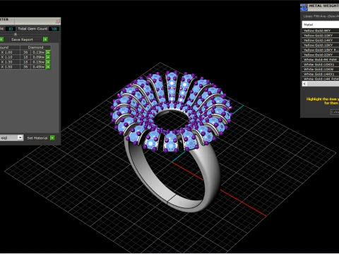 Palm ring model 939 3D Print Model
