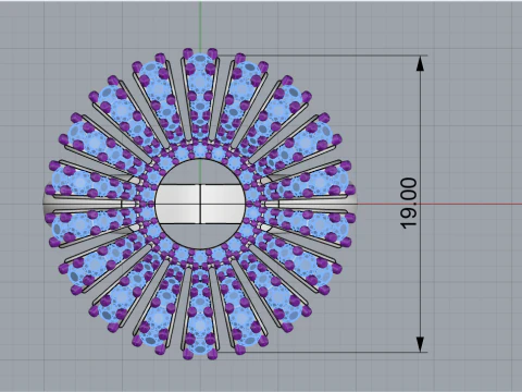 Palm ring model 939 3D Print Model