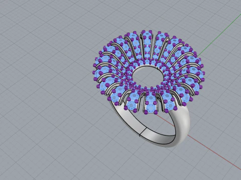Palm ring model 939 3D Print Model