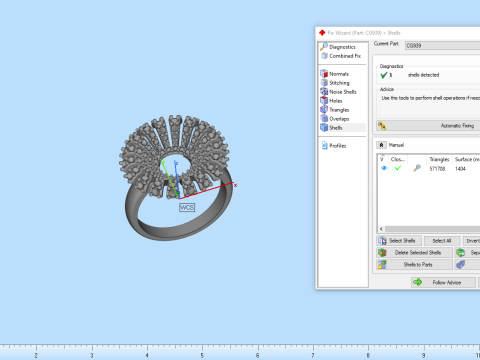 Palm ring model 939 3D Принт Модель
