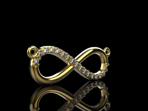 Infinity necklace model 937 3D Print Model