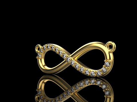 Infinity necklace model 937 3D Print Model