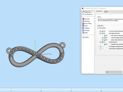 Infinity necklace model 937 3D Print Model