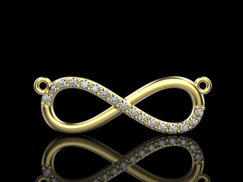Infinity necklace model 937 3D Print Model