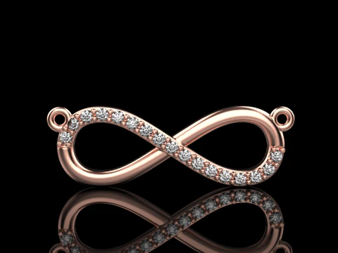 Infinity necklace model 937 3D Print Model