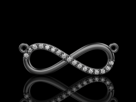 Infinity necklace model 937 3D Print Model