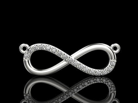Infinity necklace model 937 3D Print Model
