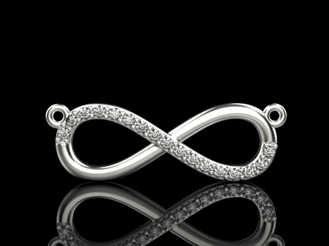 Infinity necklace model 937 3D Print Model