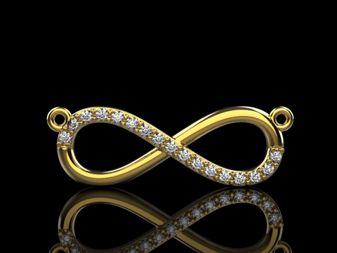 Infinity necklace model 937 3D Print Model
