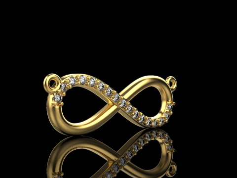 Infinity necklace model 937 3D Print Model