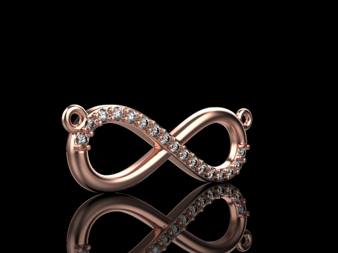 Infinity necklace model 937 3D Print Model