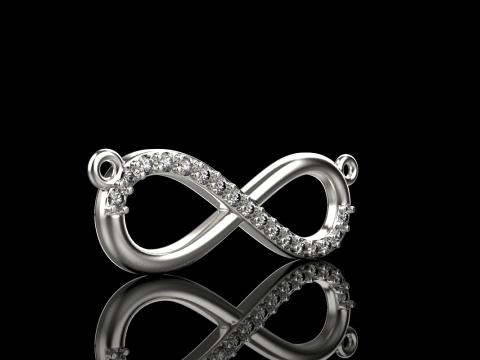 Infinity necklace model 937 3D Print Model