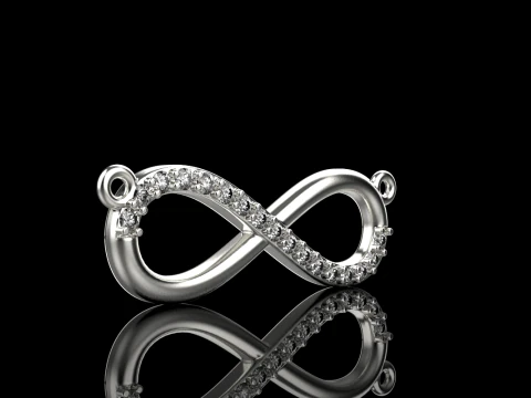 Infinity necklace model 937 3D Print Model