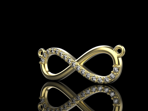Infinity necklace model 937 3D Print Model