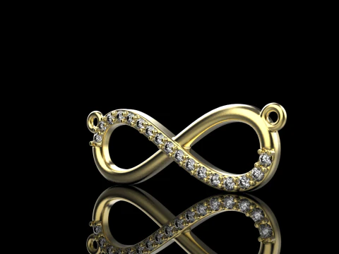 Infinity necklace model 937 3D Print Model