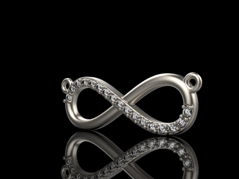 Infinity necklace model 937 3D Print Model