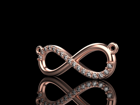 Infinity necklace model 937 3D Print Model