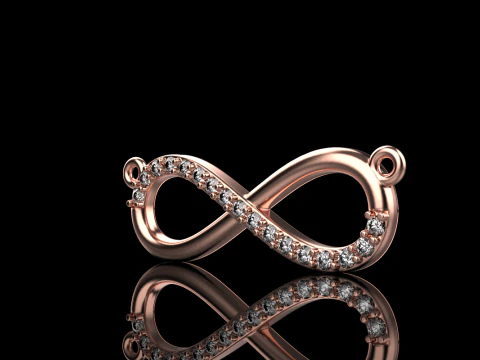 Infinity necklace model 937 3D Print Model