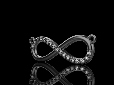 Infinity necklace model 937 3D Print Model
