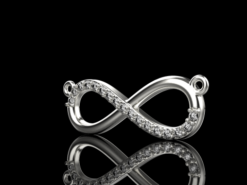 Infinity necklace model 937 3D Print Model