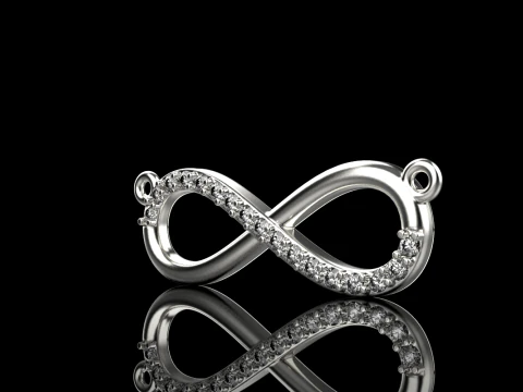 Infinity necklace model 937 3D Print Model