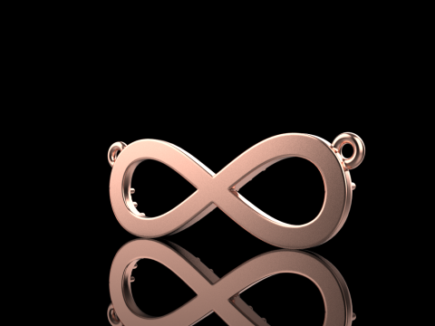 Infinity necklace model 937 3D Print Model