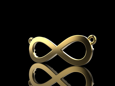 Infinity necklace model 937 3D Print Model