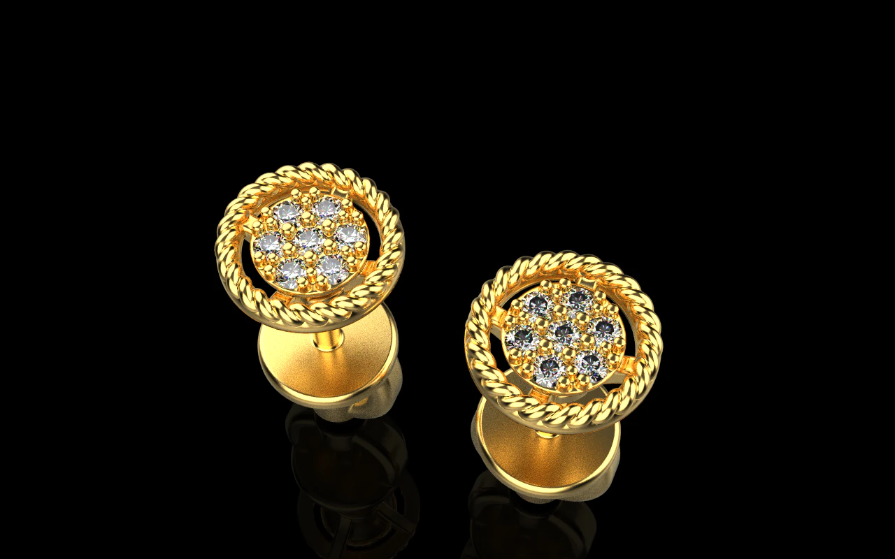 Transformer earring model 936 3D Print Model .c4d .max .obj .3ds .fbx .stl .blend
