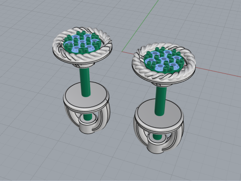 Transformer earring model 936 3D प्रिंट मॉडल