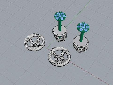 Transformer earring model 936 3D Print Model