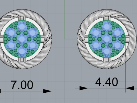 Transformer earring model 936 3D Print Model