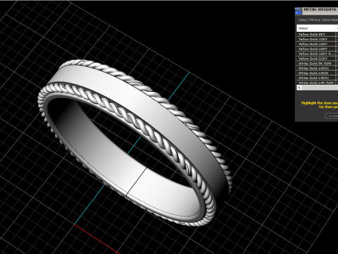 Wedding rings model 935 3D Print Model