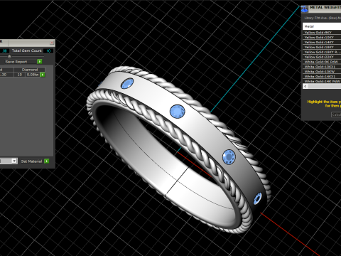 Wedding rings model 935 3D Print Model