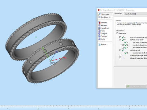 Wedding rings model 935 3D Print Model