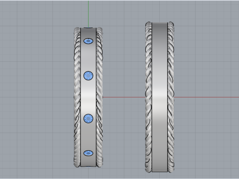 Wedding rings model 935 3D Print Model