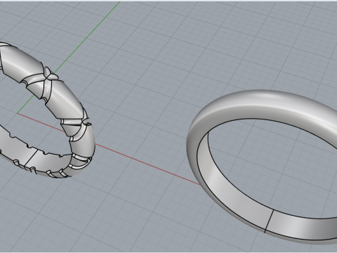 Wedding ring model 934 3Dプリントモデル