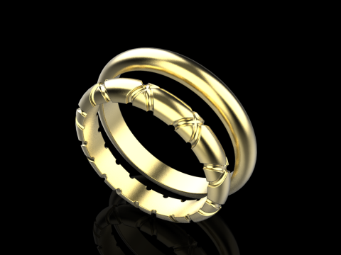 Wedding ring model 934 3Dプリントモデル