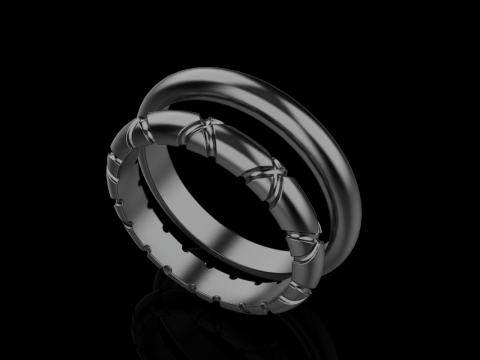 Wedding ring model 934 3Dプリントモデル