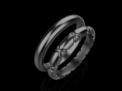 Wedding ring model 934 3Dプリントモデル