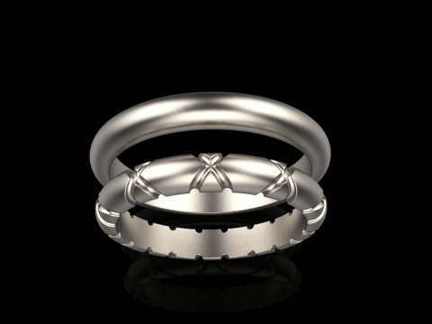 Wedding ring model 934 3Dプリントモデル
