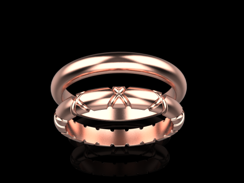 Wedding ring model 934 3Dプリントモデル