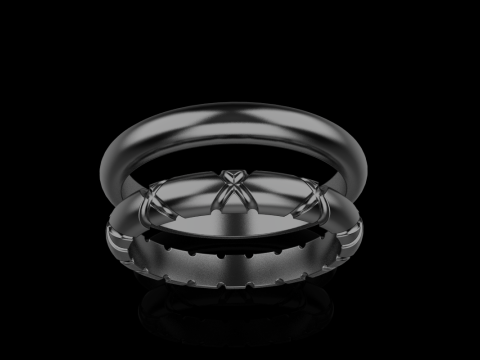 Wedding ring model 934 3Dプリントモデル