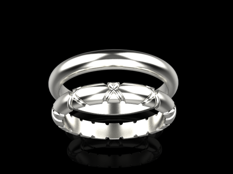 Wedding ring model 934 3Dプリントモデル